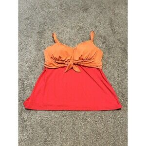 Coco Reef 36 D Bra Size Orange and Pink Tankini Swim Top 36D